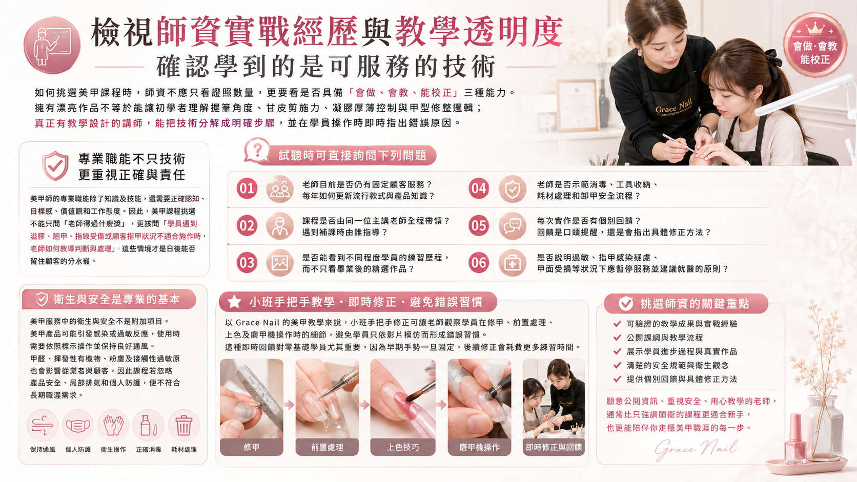 美甲資實戰經歷與教學